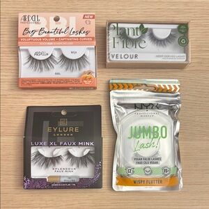 Bundle of 4 Packs of False Eyelashes